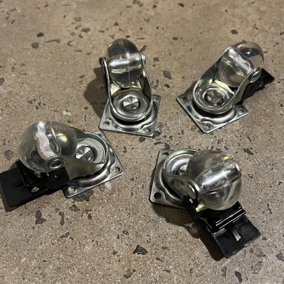 16 Mini Caster Wheels (Four 4-Wheel Sets) - Picture 5 of 7